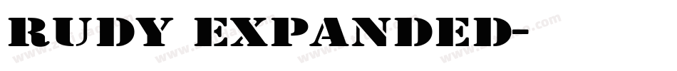 Rudy Expanded字体转换